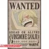 Affiche Wanted Sanji - New World Prime -Otaku Boutique affiche wanted sanji new world prime
