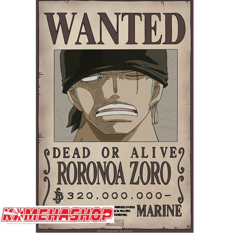 Affiche Wanted Zoro - New World Prime 3 Affiche Wanted Zoro - New World Prime