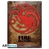 Plaque Métal Targaryen -Otaku Boutique plaque metal targaryen